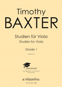 VV 014-100 • BAXTER - Studies for Viola Grade 1 - Viola part