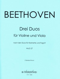 VV 103 • BEETHOVEN - Drei Duette G-dur, C-dur und B-dur - S