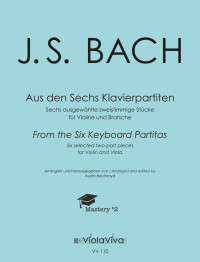 VV 110 • BACH - From the Six Keyboard Partitas - Score and 