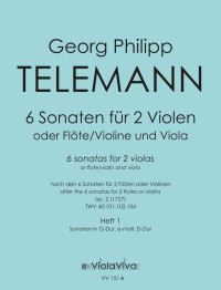 VV 151A • TELEMANN - 6 Sonatas, volume 1: Sonatas in G major