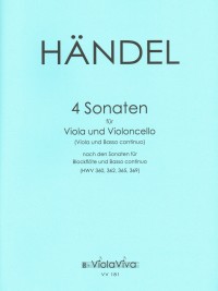 VV 181 • HÄNDEL - 4 Sonaten - Stimmen (2), jeweils mit Part