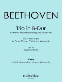 VV 303 • BEETHOVEN - Klaviertrio «Gassenhauertrio» ES Viola