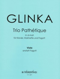 VV 307A • GLINKA - Piano trio in D minor, Part for viola