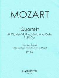 VV 401 • MOZART - Piano quartet - Piano score, parts (3)