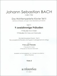 VV 624-1 • BACH - Wohltemperiertes Klavier Teil 2, Heft 7