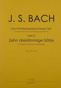 VV 631 • BACH - Wohltemp. Klavier Part 1, Vol. 3: 10 dreist