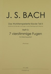 VV 643 • BACH - Wohltemp. Klavier part 2, vol. 5: 7 four-pa