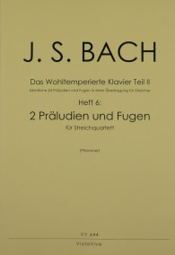 VV 644 • BACH - Wohltemp. Klavier Teil 2, Heft 6