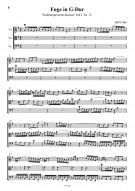Notenbeispiel / Score example Fugue in G major