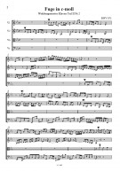 Notenbeispiel / Score example Fugue in C minor