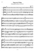 Notenbeispiel / Score example Fugue in E Major